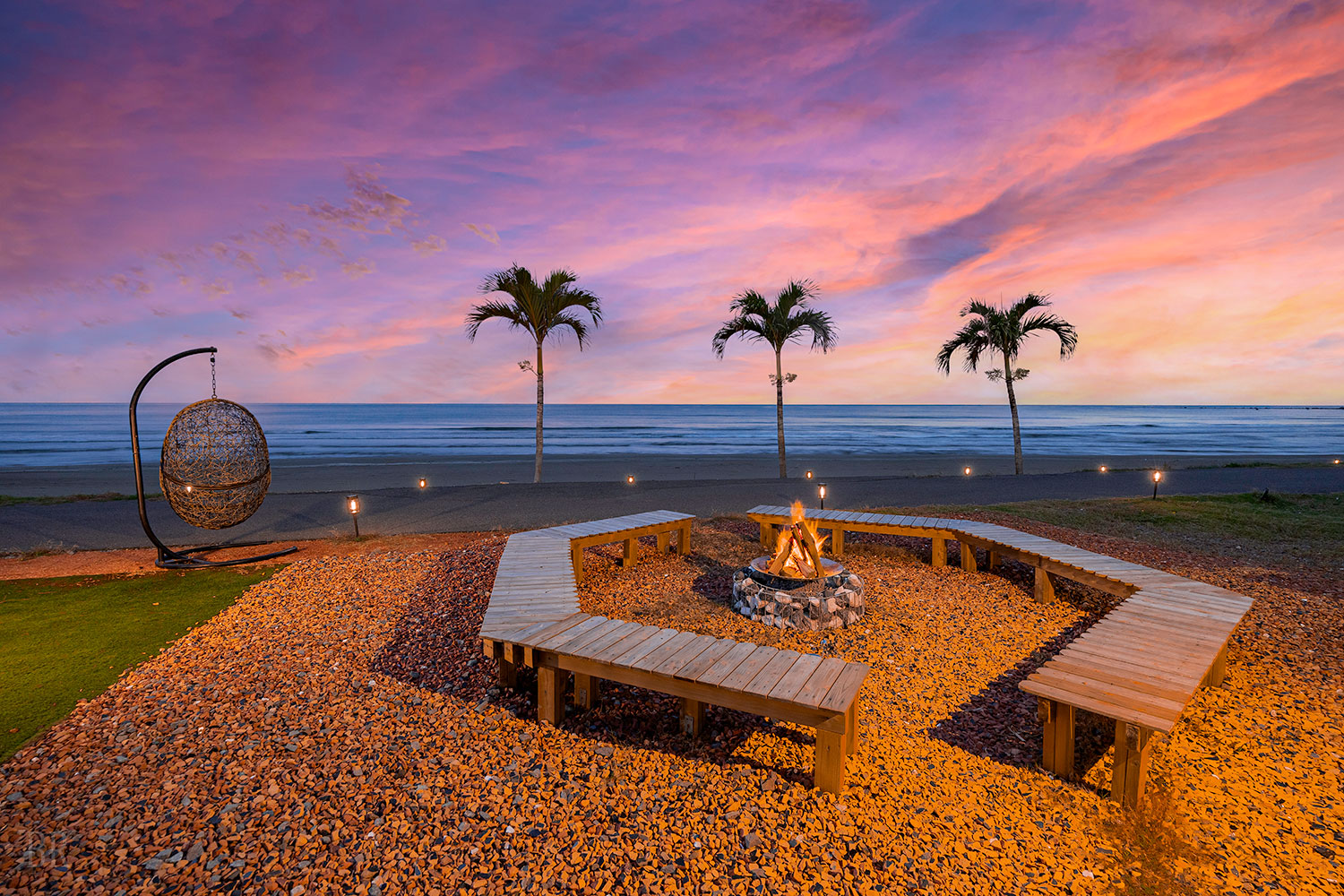 食事スペースからの景色